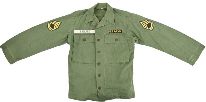 WorldWarCollectibles | US Army Vietnam War HBT Utility Shirt